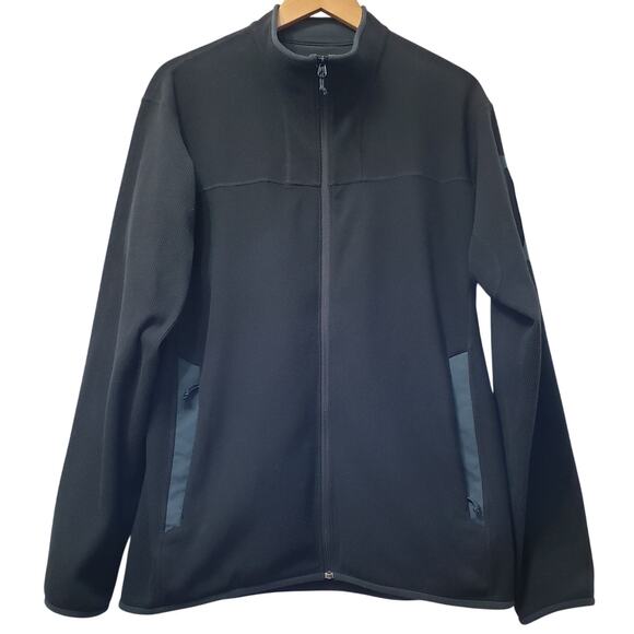 ARC'TERYX Polartec Micro-Fleece Jacket Lightweight Men's Size Large Black Green - Picture 1 of 13
